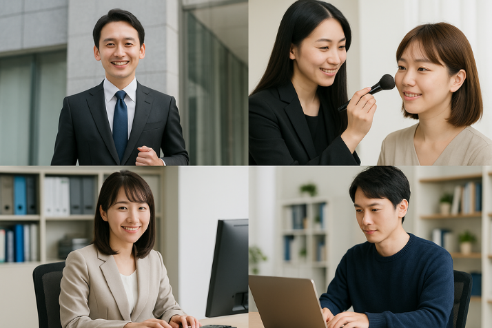 様々な職種の会社を利用できます